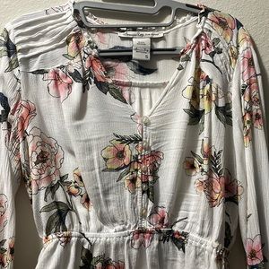 Long sleeve floral shirt